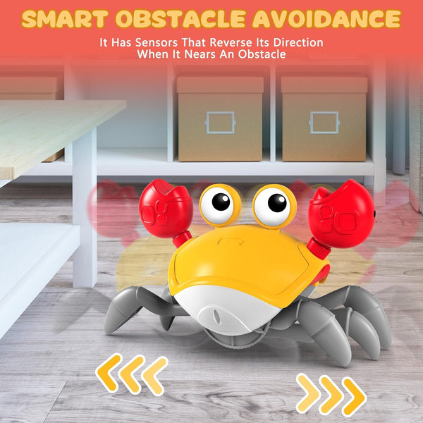 Induction Crawling Crab | Sensor-Activated Crawling Toy for Babies 6-12 Months | The HAHA Toys