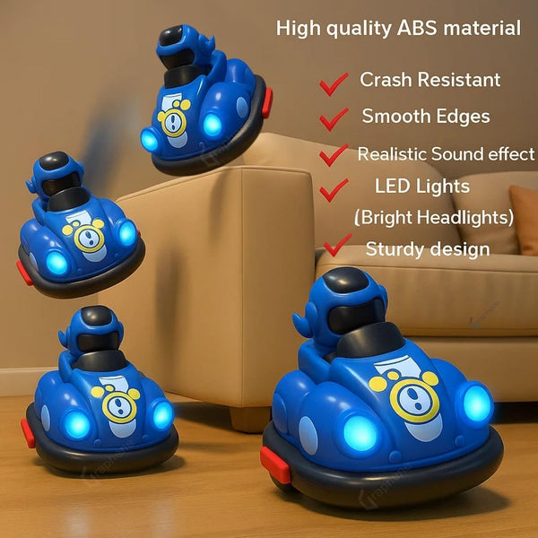 Remote Control Battery Bumper Car | Screen-Free RC Toy for Toddlers 2+ | The HAHA Toys