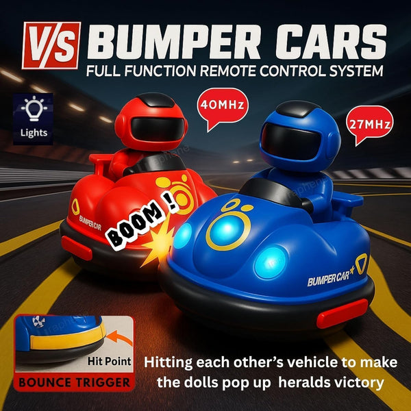 Remote Control Battery Bumper Car | Screen-Free RC Toy for Toddlers 2+ | The HAHA Toys