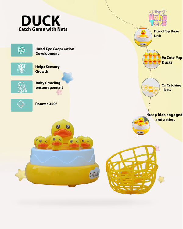 Bouncing Duck Carousel | Rotating Musical Sensory Toy for Babies 6-24 Months | The HAHA Toys