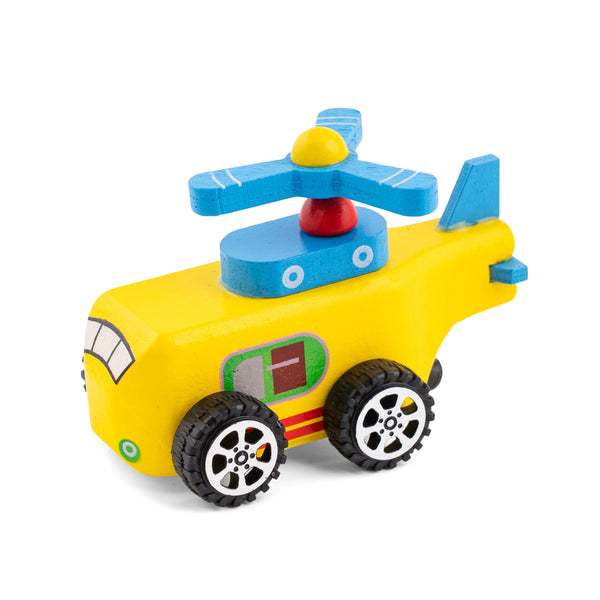 WOODEN HELICOPTER CAR