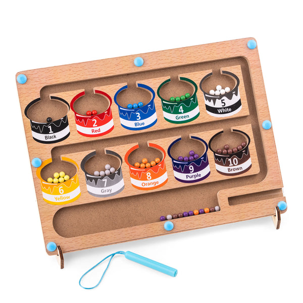 MAGNETIC COLOUR & COUNTING MAZE