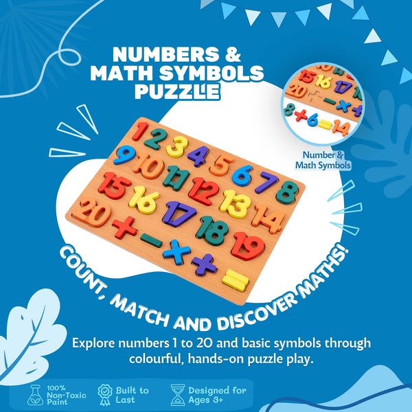 NUMBERS & MATH SYMBOL PUZZLE