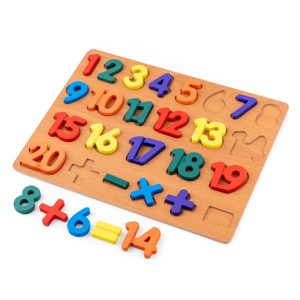 NUMBERS & MATH SYMBOL PUZZLE