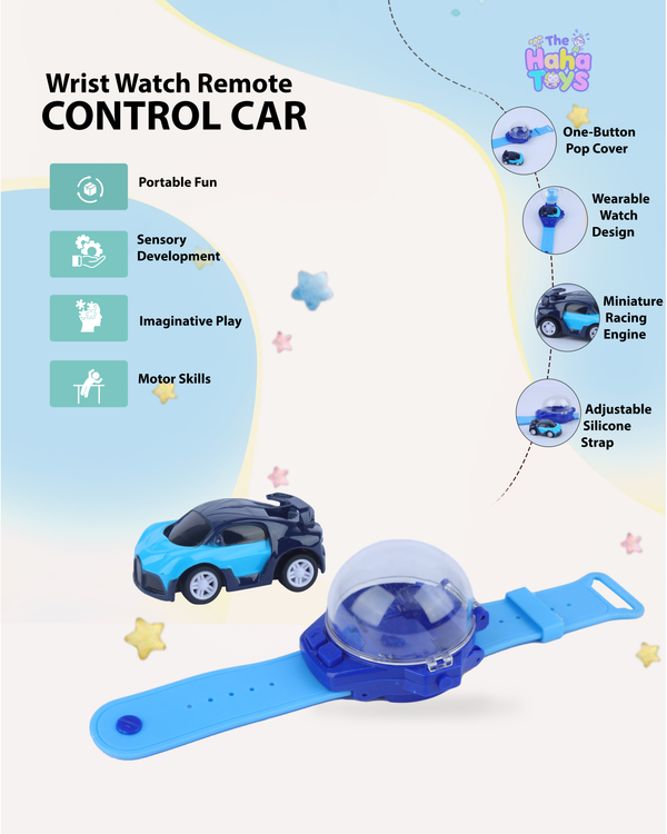 Wrist Watch Remote Control Car | Screen-Free RC Toy for Kids 3+ | The HAHA Toys